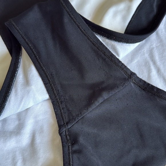 OYE Swimwear Rorschach Cut Out One Piece Swimsuit Black White - Picture 6 of 10